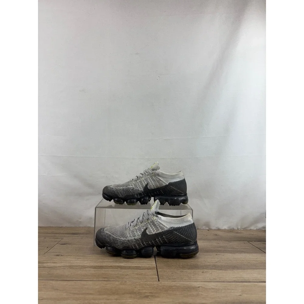 Nike Air VaporMax Flyknit E Pure Platinum Anthracite 922915-002 Mens 9